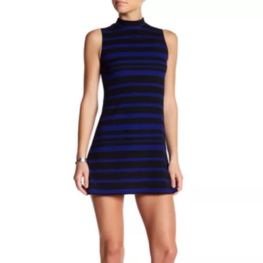 Love Ady Sleeveless Mock Neck A-Line Dress, Size M